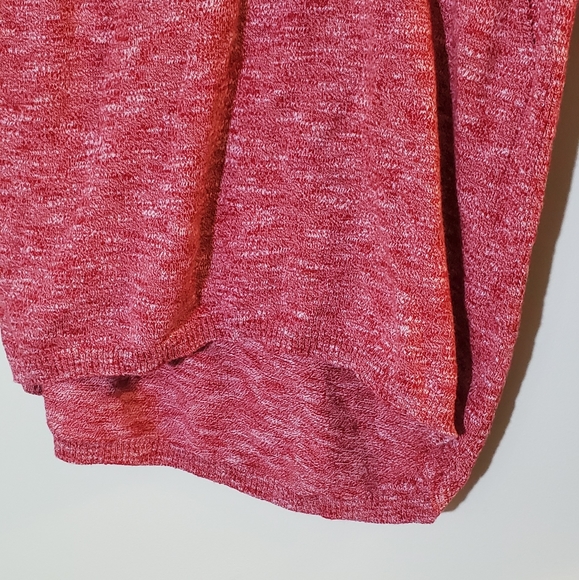 EUC! Kensie Red Woven Knit Cowl Neck Pullover Sweater for Layering Size XS - Picture 5 of 9